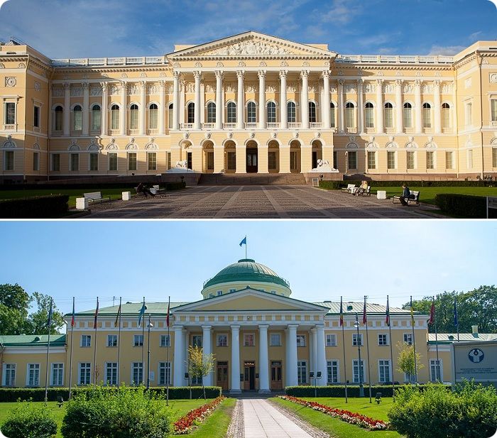 Михайловский дворец и Таврический дворец.