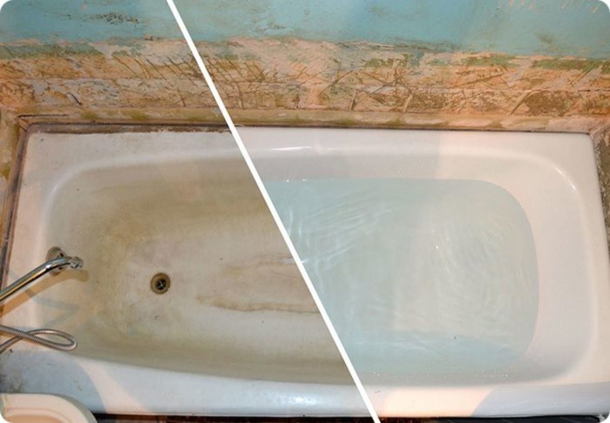 Ремонт скола эмали ванны и трещин своими руками с помощью ремкомплекта